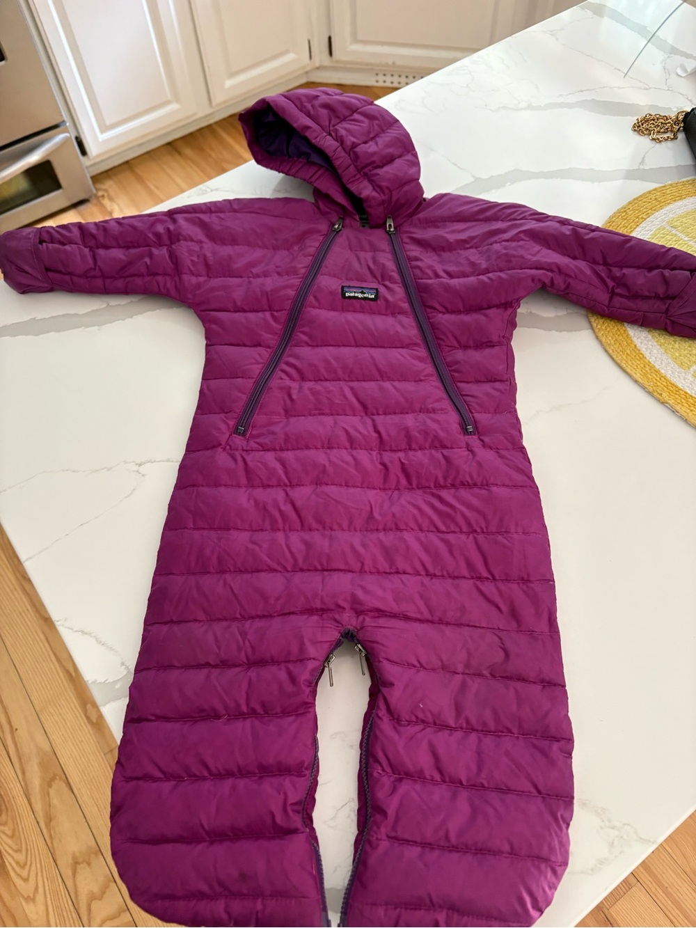 Patagonia Pink and Purple Infant Puffer Jacket